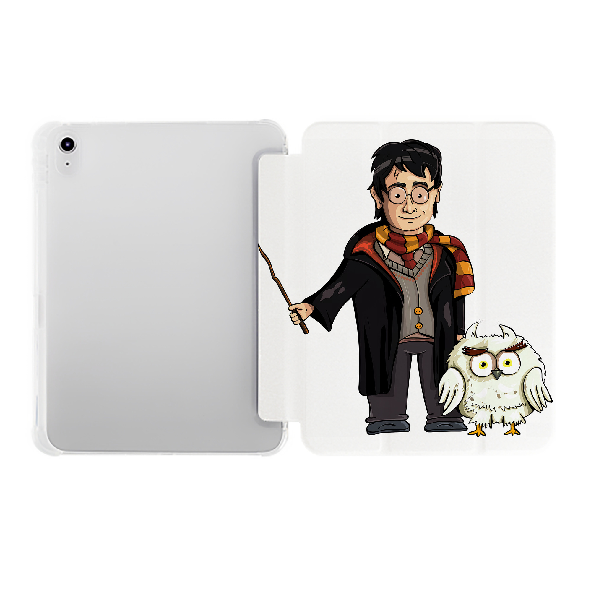 （画像用） Harry Potter ハリー・ポッターシリーズ IPad ケース ペン収納付き 三つ折りスタンド PUレザー×シリコン 対応機種9.5/10.5/10.9インチ